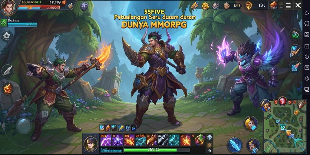 Gameplay menarik dalam dunia fantasi 55FIVE yang imersif.