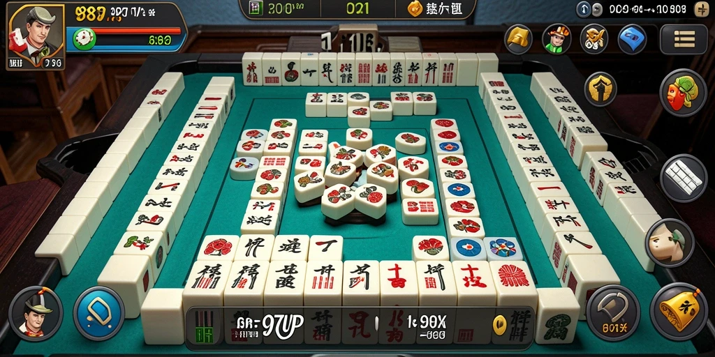 Tangkapan layar dari gameplay seru Mahjong di 987UP.