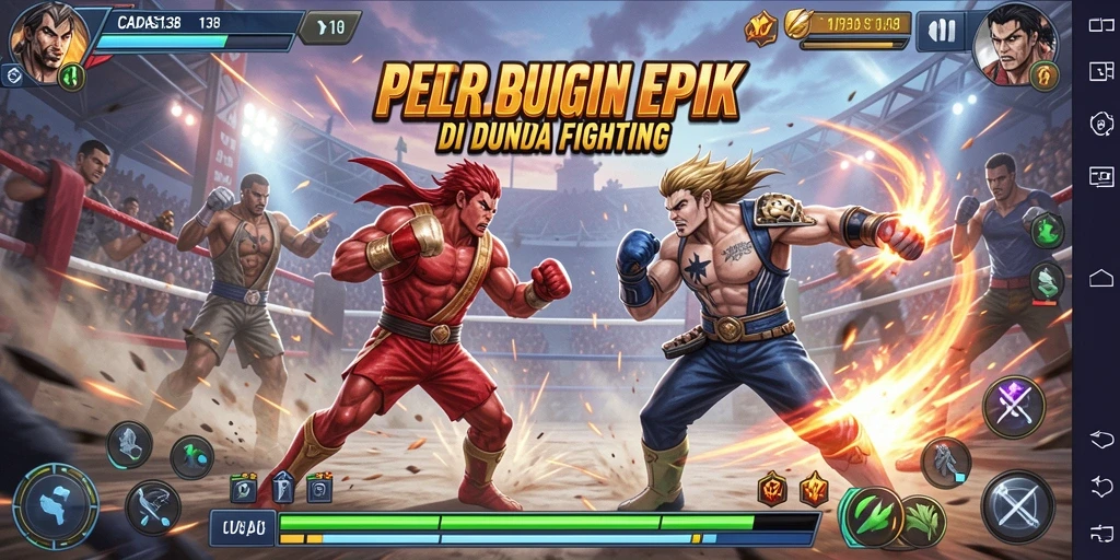 Screenshot gameplay CADAS138 menampilkan aksi pertarungan yang intens dan mendebarkan.