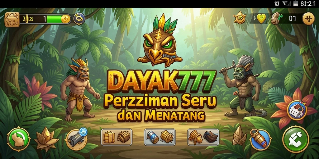 Tampilan gameplay seru dan penuh tantangan dari DAYAK777.