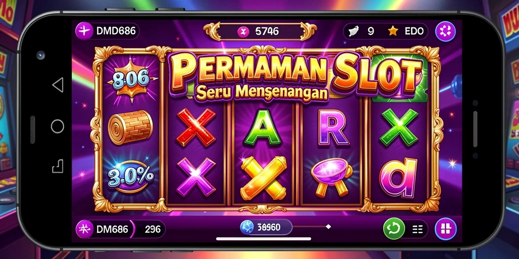 Tampilan menarik dari gameplay Slot DMD686 yang penuh warna.