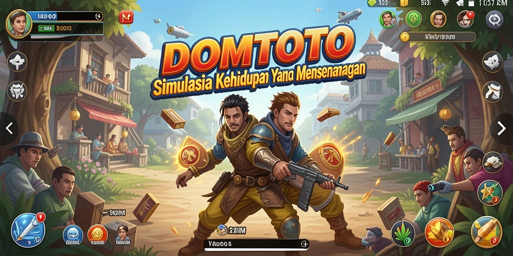 Gameplay menarik dalam DOMTOTO dengan berbagai aktivitas yang menyenangkan.