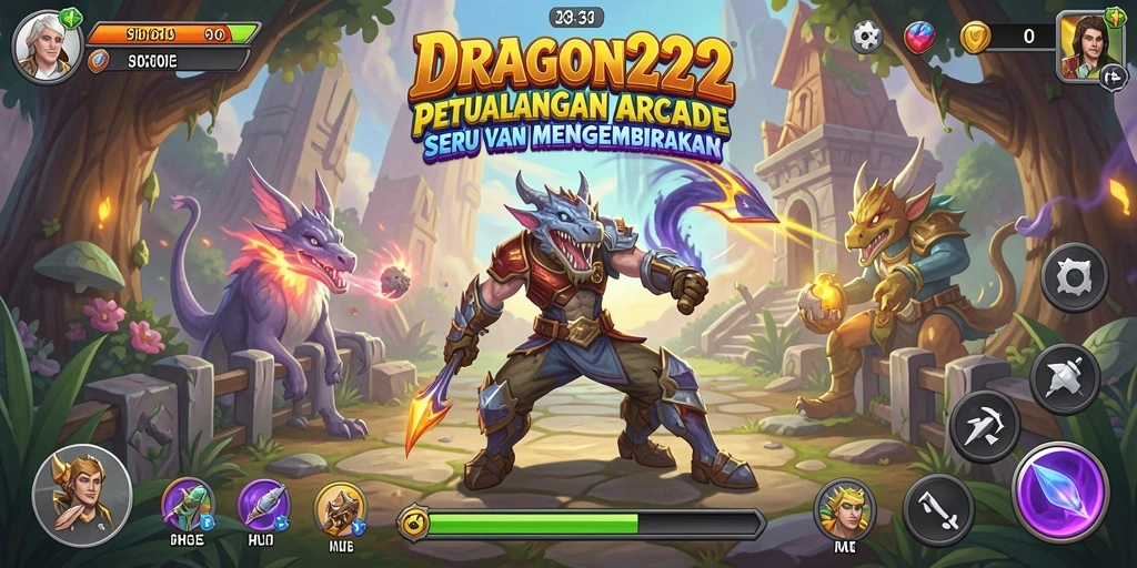 Tampilan gameplay seru dan menegangkan dalam DRAGON222.