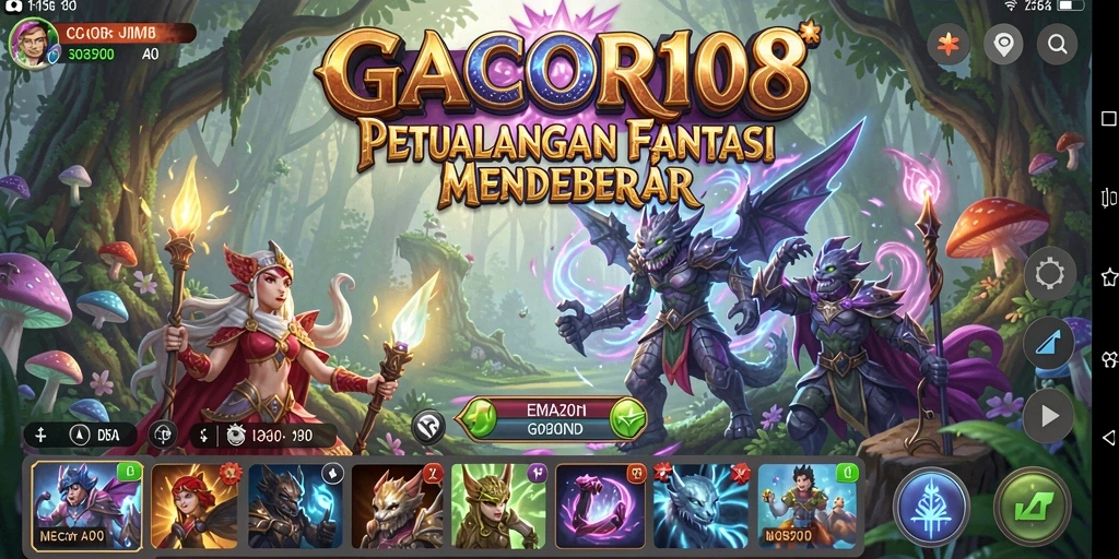 Tampilan gameplay RPG yang mendebarkan di GACOR108.