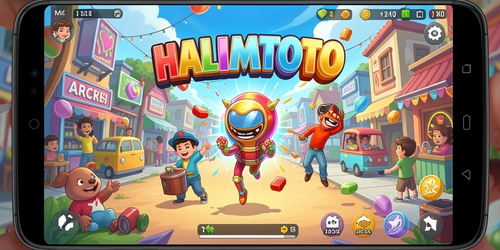 Tampilan gameplay menarik dari HALIMTOTO yang memukau.