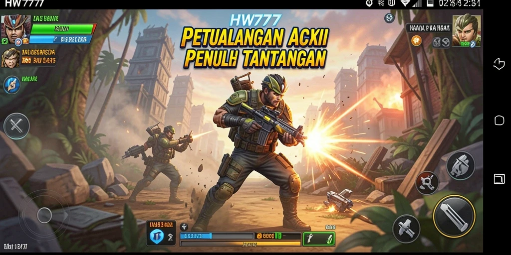 Gameplay seru dan menegangkan di HW777.
