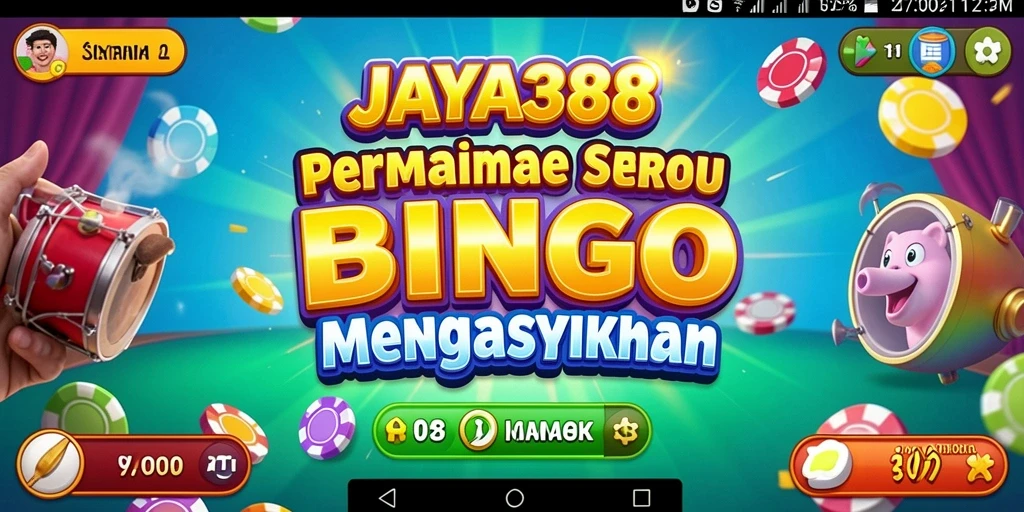Screenshot JAYA388 menampilkan gameplay Bingo yang seru dan interaktif.