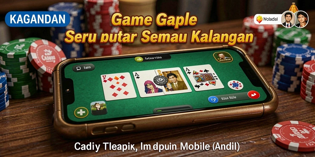 Screenshot gameplay KAGANDAN yang menunjukkan momen seru saat bermain Gaple.