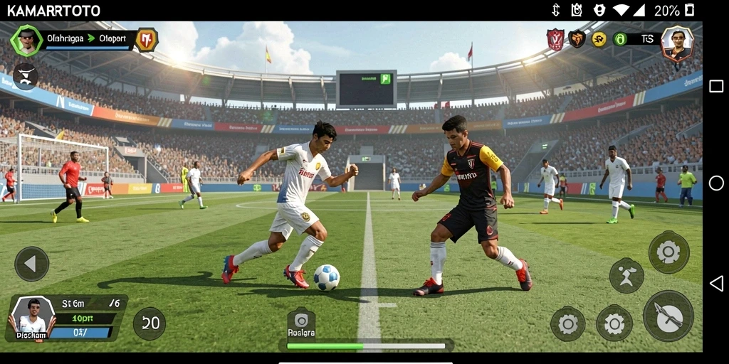 Tampilan seru dari gameplay KAMARTOTO dalam aksi olahraga.