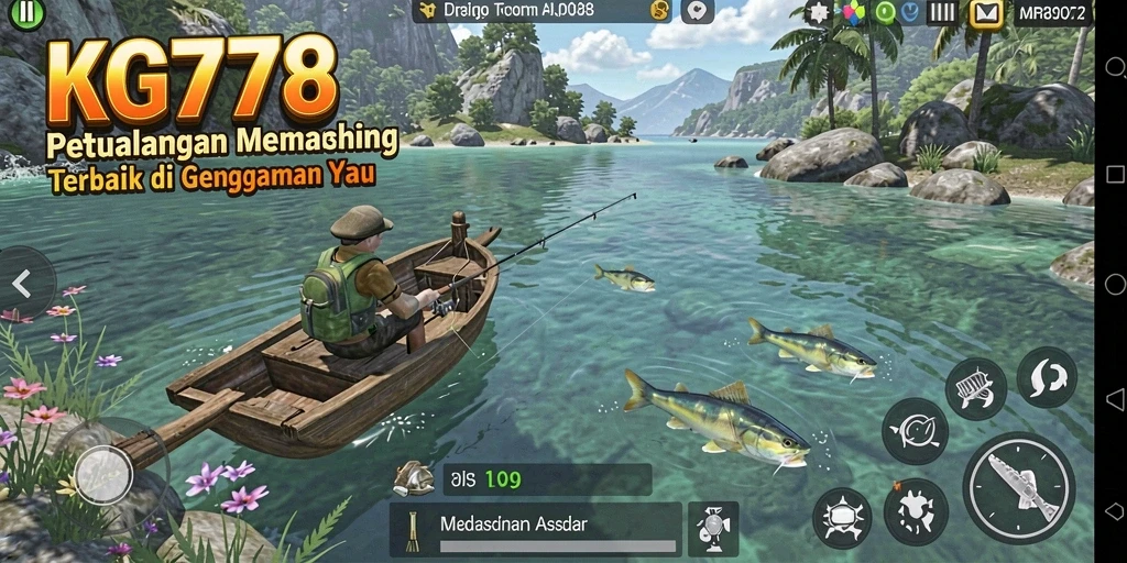 Tampilan menggembirakan saat bermain KG778 dengan berbagai lokasi memancing.