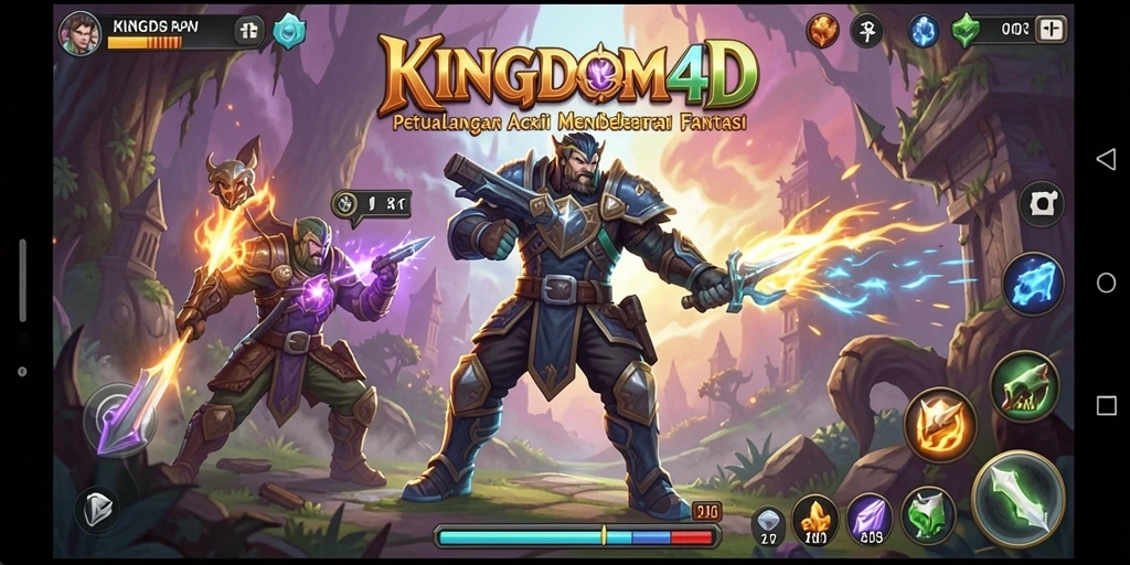 Tampilan gameplay KINGDOM4D yang seru dan memikat.
