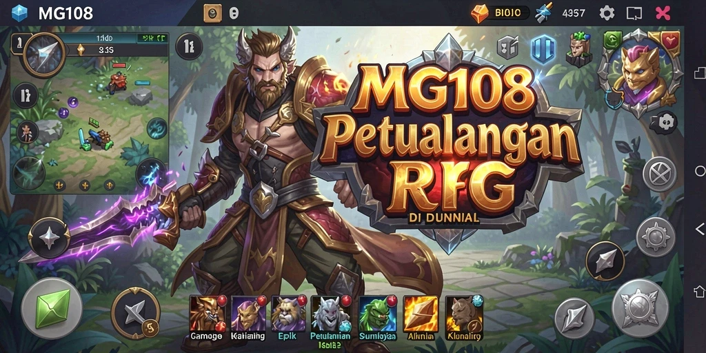 Tampilan gameplay MG108 yang memukau dan seru dalam petualangan RPG.