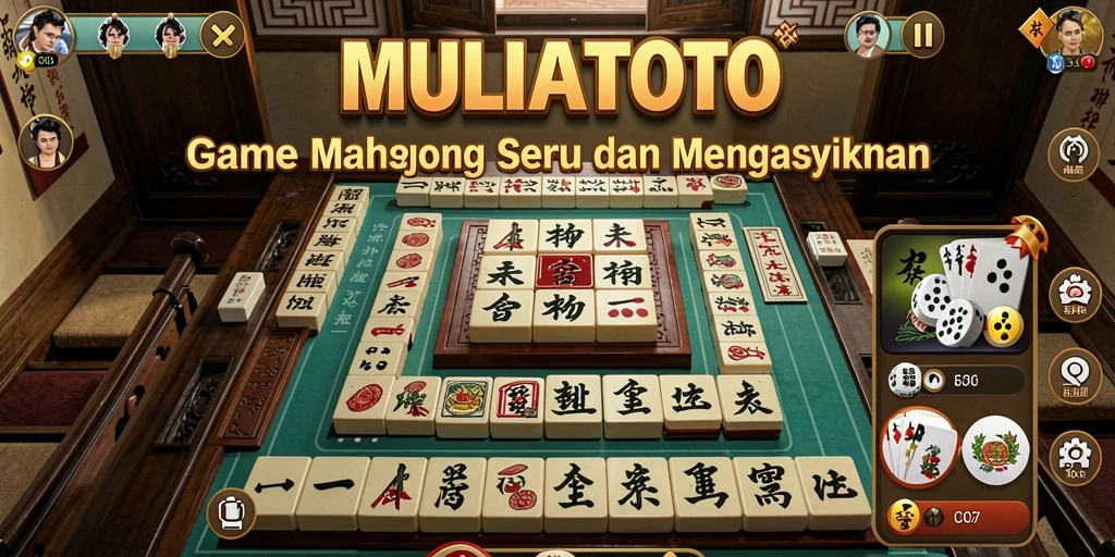Screenshot gameplay MULIATOTO menampilkan aksi Mahjong yang menegangkan.