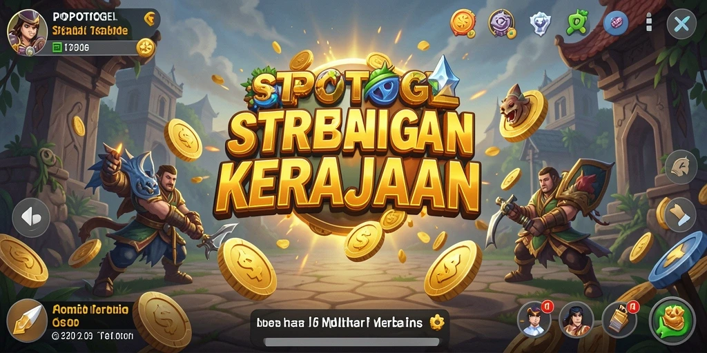 Tangkapan layar utama menunjukkan gameplay strategis yang mendebarkan.