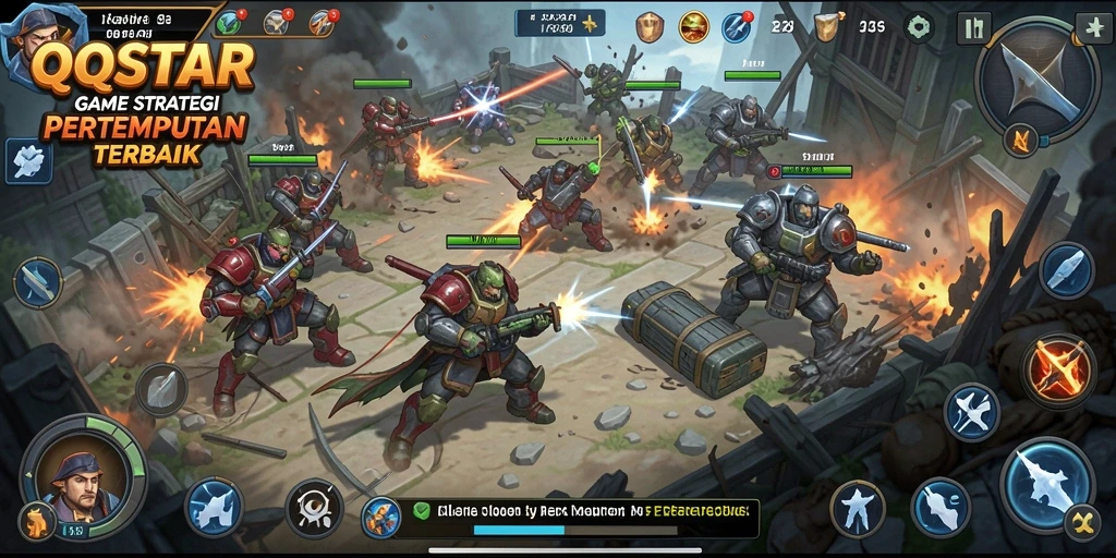 Tampilan menarik dari gameplay SLG di QQSTAR.