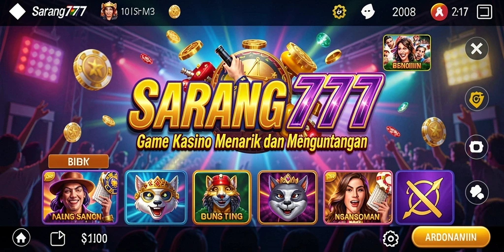 Tampilan gameplay menarik dan penuh aksi dari SARANG777.