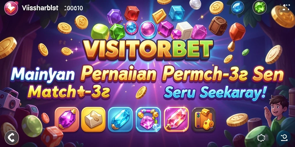 Tampilan menawan dari gameplay VISITORBET yang penuh warna dan tantangan.