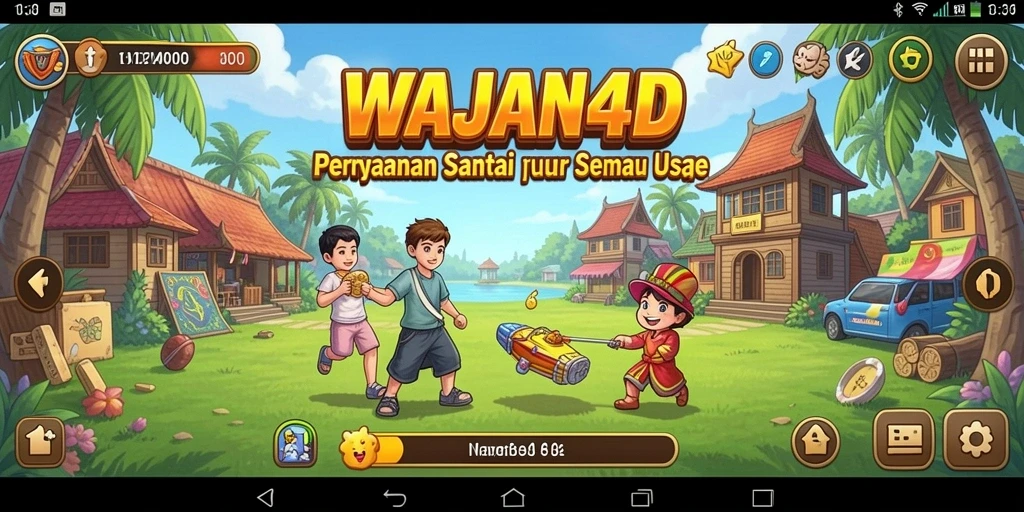 Tampilan gameplay seru di WAJAN4D yang membuat Anda betah bermain.