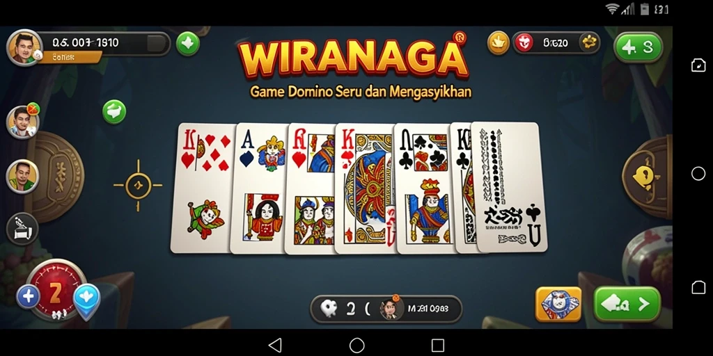 Tampilan gameplay menarik dari WIRANAGA yang menyajikan Domino seru.