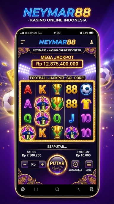 Screenshot aplikasi neymar88 dengan tampilan antarmuka yang modern.